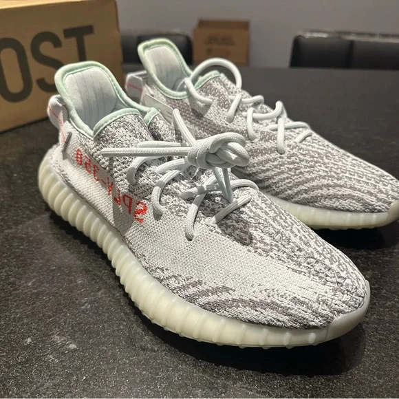 Yeezy 350 v2 in Blue Tint